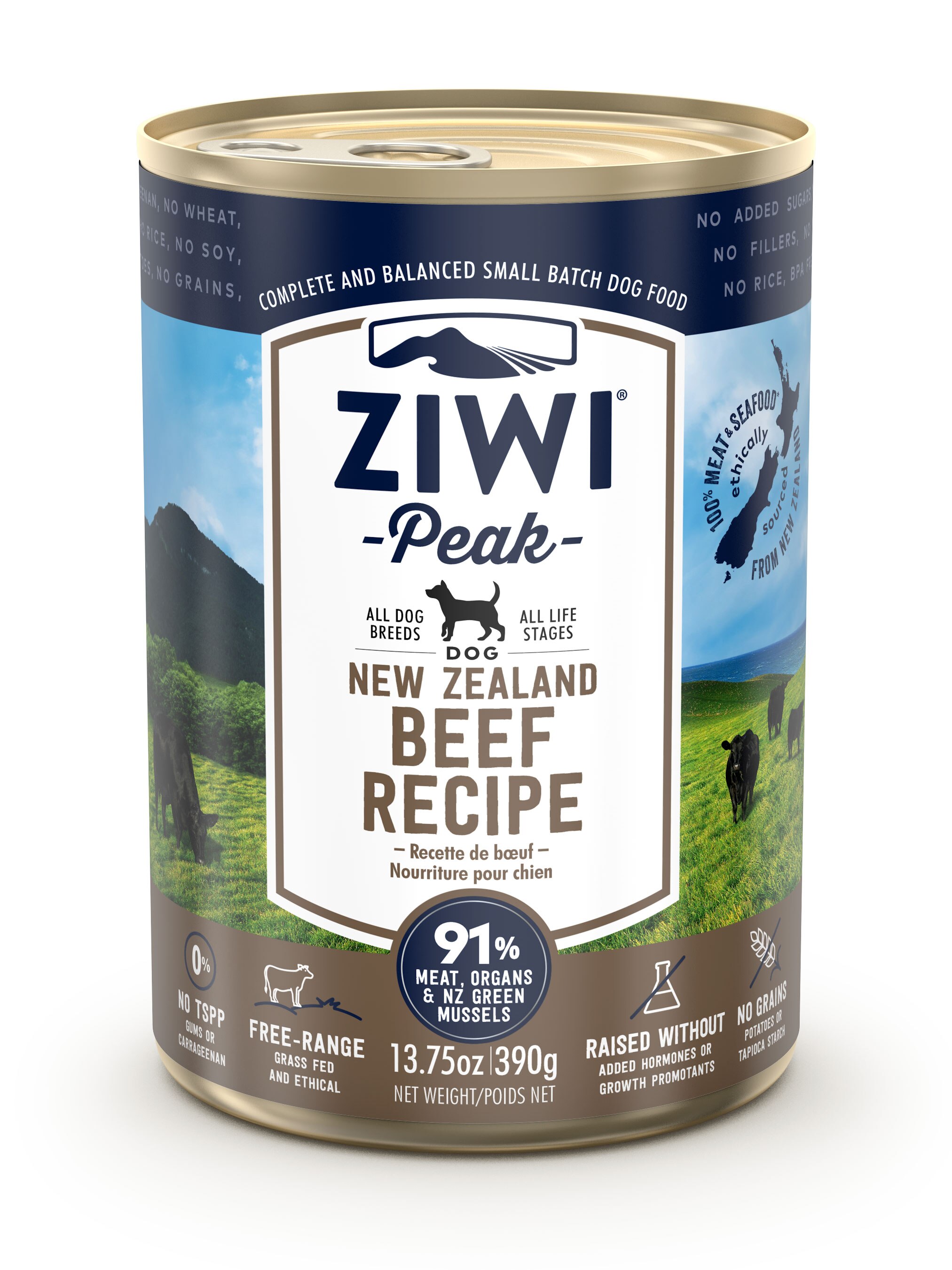 Ziwi Peak Beef Daily Cuisine Dog Food Cans - 12x390g